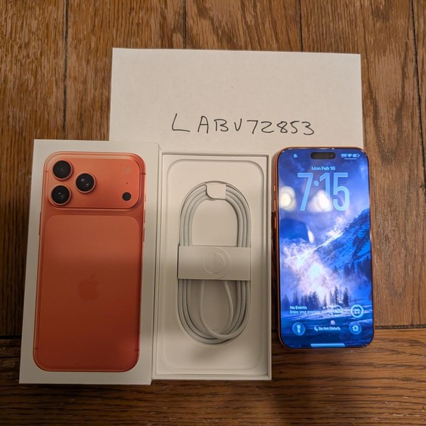 Apple iPhone 17 Pro Max - Unlocked, 1TB, Cosmic Orange, A3257