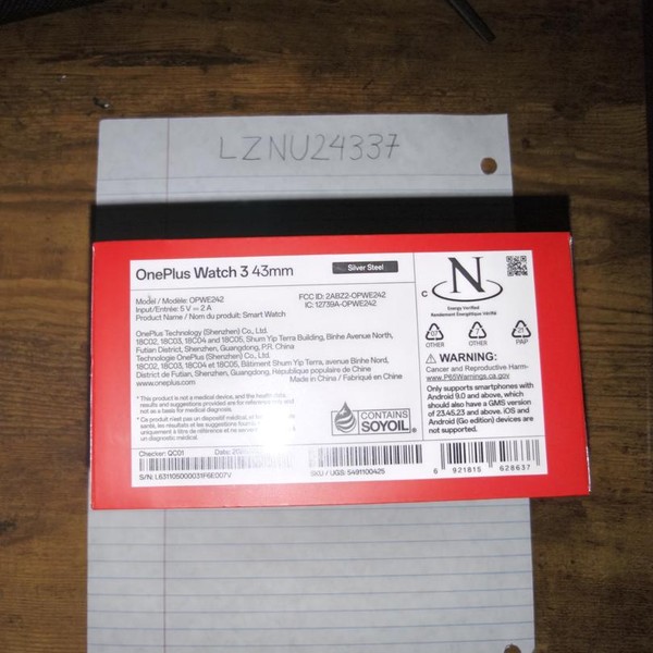 OnePlus Watch 3 - Silver Steel, 43mm