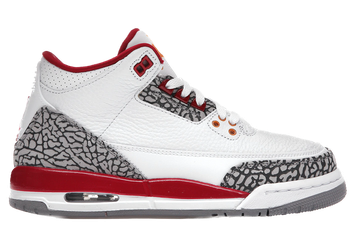 Jordan 3 Retro Cardinal (GS) for sale