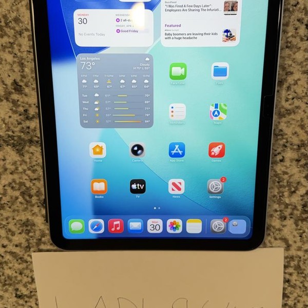 Apple iPad 10th Gen - Wi-Fi, 64 GB, Silver, A2696