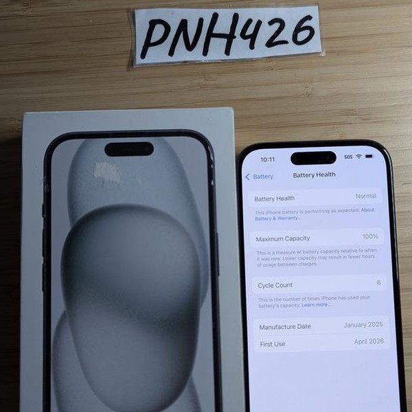 Apple iPhone 15 - Unlocked, 128 GB, Black, A2846
