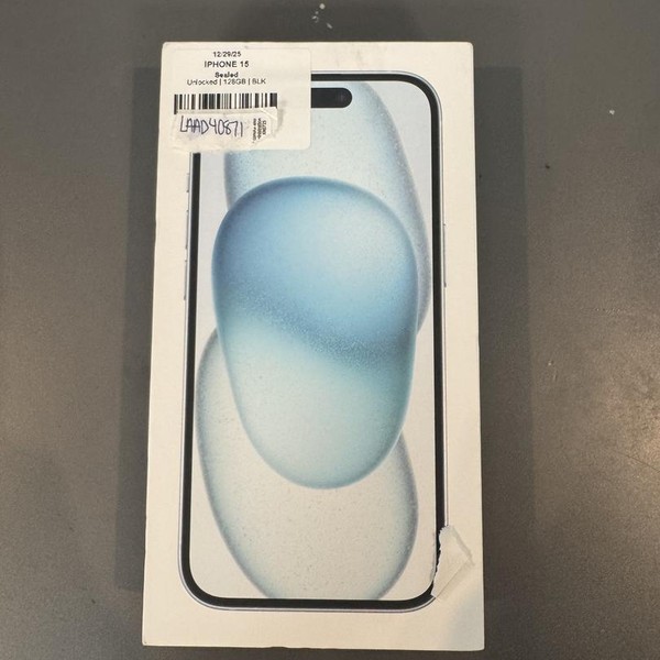 Apple iPhone 15 - Unlocked, 128 GB, Black, A2846