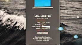 Good
													MacBook Pro 2024 - 16" - Apple M4 Pro 14-core, Silver, 512 GB, 24 GB, photo 1 of 7