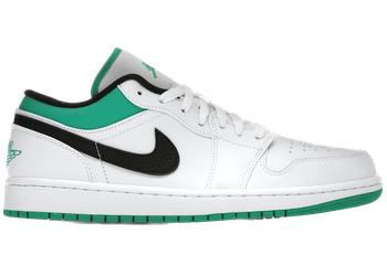 Jordan 1 Low White Lucky Green Black for sale