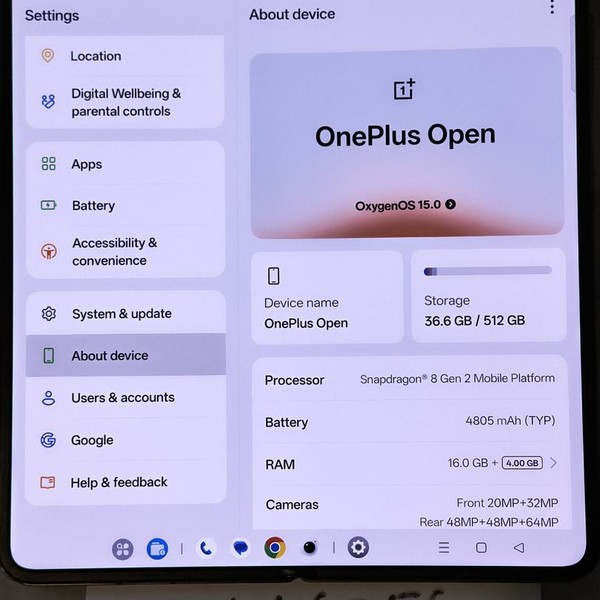 OnePlus Open - Unlocked, Black, 512 GB, 16 GB