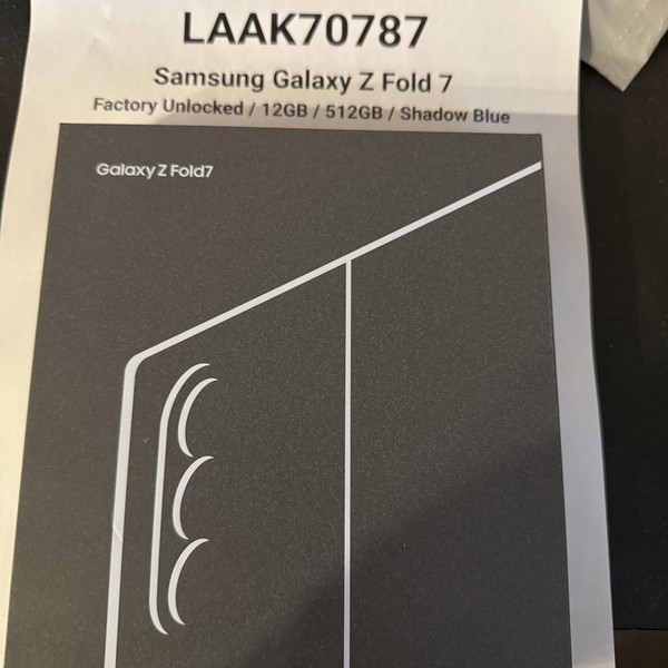 Samsung Galaxy Z Fold7 - Unlocked, 512 GB, Blue Shadow, 12 GB, SM-F966U1