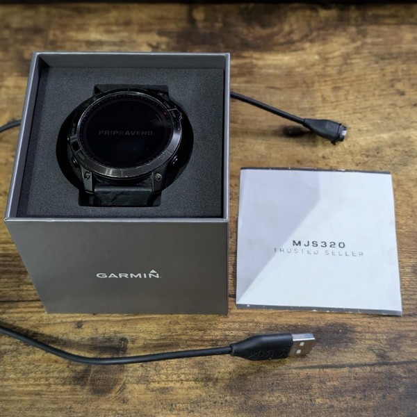 Garmin Fenix 7X - Black, Solar Sapphire