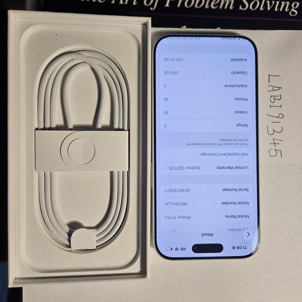 Apple iPhone 17 Pro - Unlocked, 256 GB, Silver, A3256