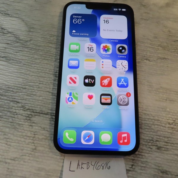 Apple iPhone 16e - Verizon, 128 GB, Black, A3212