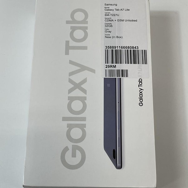 Samsung Galaxy Tab A7 Lite - Unlocked, Gray, 32 GB, 3 GB