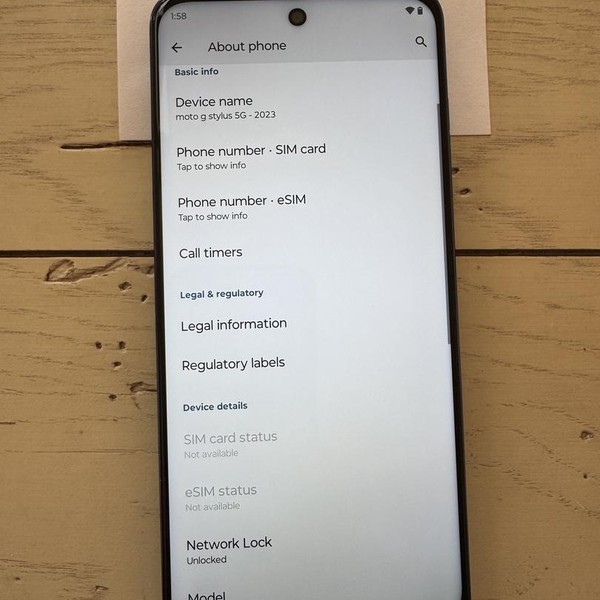 Moto G Stylus 5G (2023) - Unlocked, Black, 128 GB, 6 GB