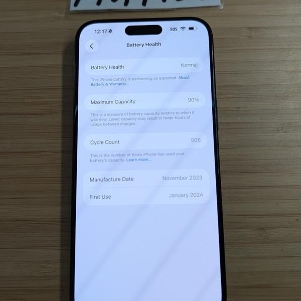 Apple iPhone 15 Pro Max - Unlocked, 256 GB, Black, A2849