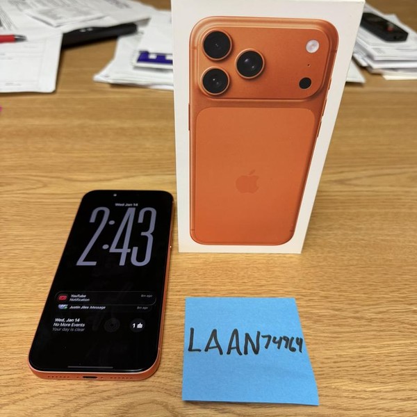 Apple iPhone 17 Pro Max - Unlocked, 256 GB, Cosmic Orange, A3257