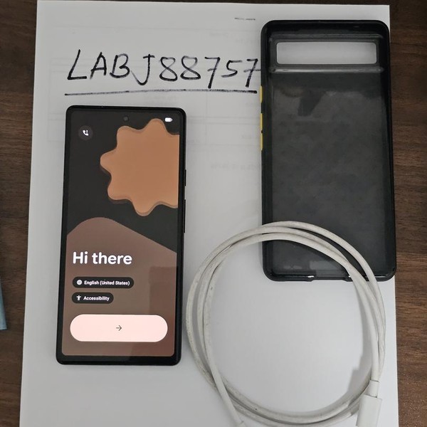 Google Pixel 6a - T-Mobile, 128 GB, Charcoal, 6 GB, GX7AS