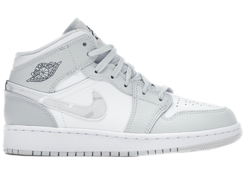 Jordan 1 Mid Grey Camo (GS) for sale