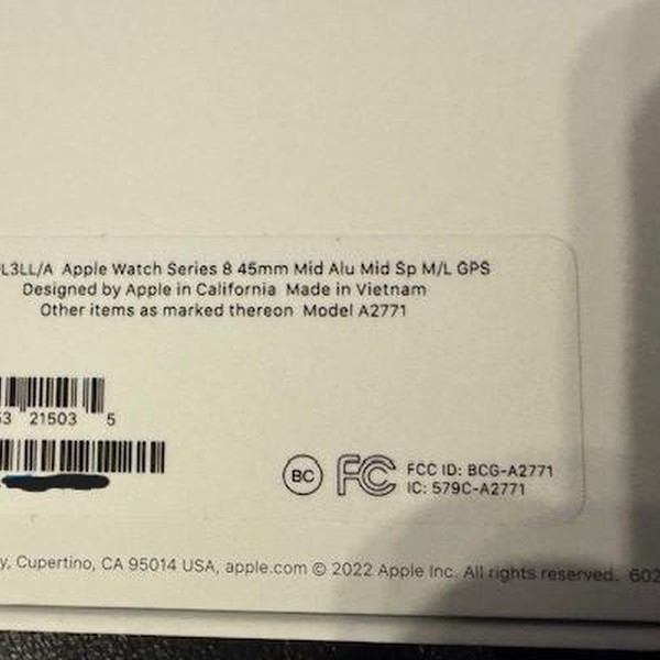 Apple Watch Series 8 45mm - Midnight, A2771 - GPS, Aluminum