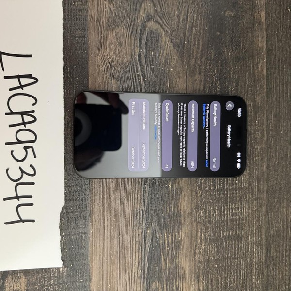 Apple iPhone 15 - Unlocked, 128 GB, Black, A2846