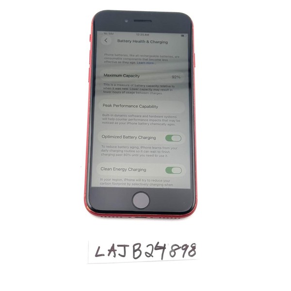 Apple iPhone SE 2nd Gen 2020 - Unlocked, 256 GB, Red, A2275