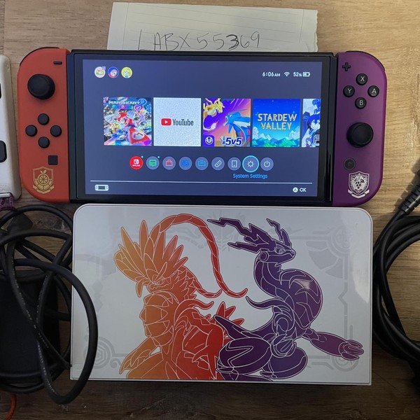 Nintendo Switch - OLED - 64 GB, Violet, Pokemon Scarlet & Violet