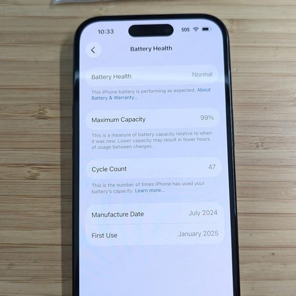 Apple iPhone 15 - Unlocked, 128 GB, Black, A2846