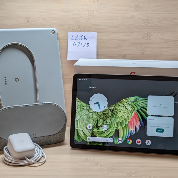 Google Pixel Tablet 11 inch - Wi-Fi, 256 GB, Hazel, 8 GB, Includes Dock