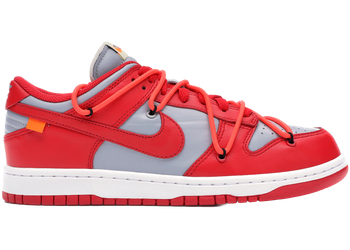 Nike Dunk Low Off-White University Red for sale