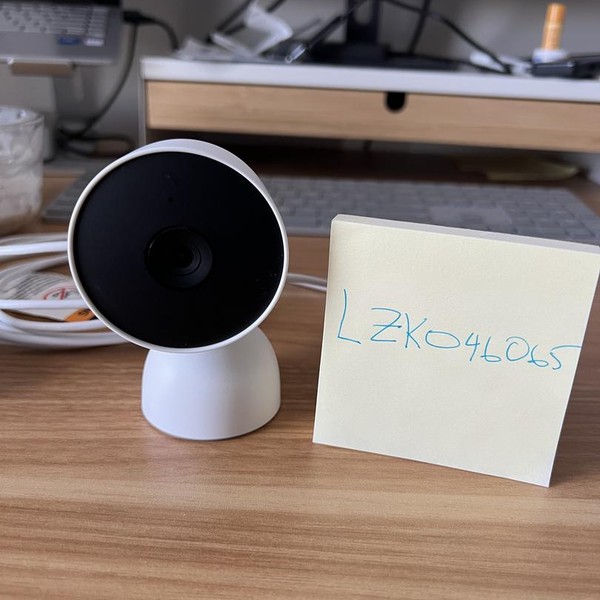 Google Nest Cam (Indoor) 2nd Gen - Snow, Wired