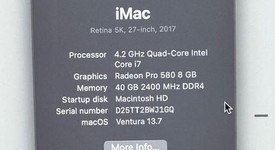 Good
													iMac 2017 27" Retina 5K - I7, 3 TB, 32 GB, photo 3 of 6