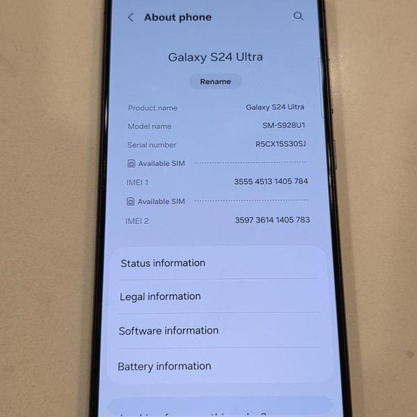 Samsung Galaxy S24 Ultra - Unlocked, 512 GB, Gray, 12 GB, SM-S928U1