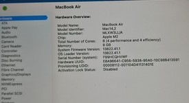 Good
													MacBook Air 2022 - 13" - Apple M2, Gray, 256 GB, 8 GB, photo 4 of 12