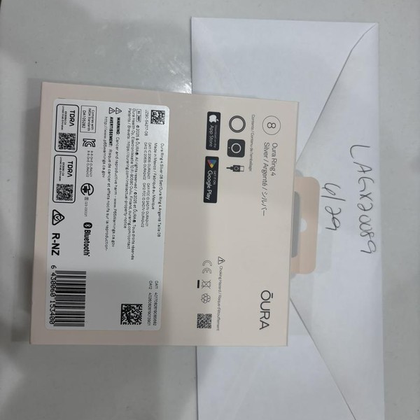 Oura Ring Gen 4 - Silver, Size 8