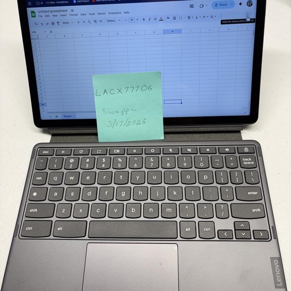 Lenovo Duet 3 Chromebook - 128 GB, Blue, 8 GB, Snapdragon