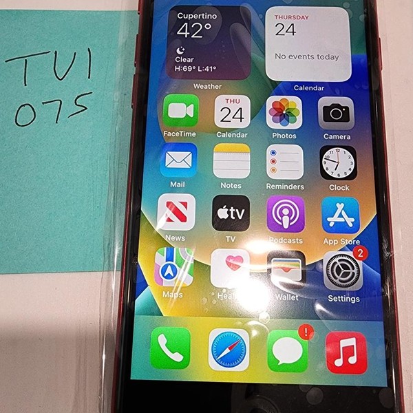 Apple iPhone SE 3rd Gen 2022 - Unlocked, 64 GB, Red, A2595