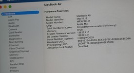 Good
													MacBook Air 2024 (M3) - 13" - Apple M3, Midnight, 256 GB, 8 GB, 8-core GPU, photo 5 of 13