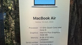 Good
													MacBook Air 2020 - 13" - I5, Silver, 256 GB, 8 GB, photo 6 of 6