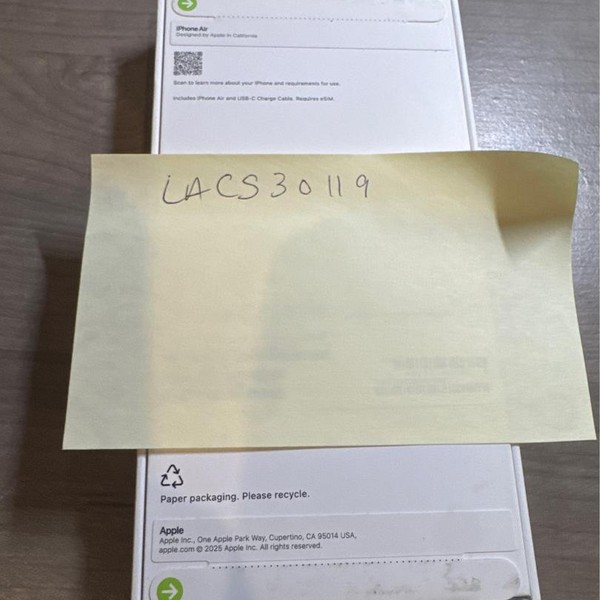 Apple iPhone Air - Verizon, 256 GB, Light Gold, A3260