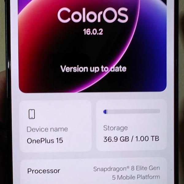 OnePlus 15 - Unlocked Non-US, 1 TB, Infinite Black, 16 GB