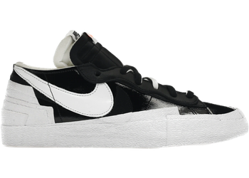 Nike Blazer Low Sacai Black Patent Leather for sale