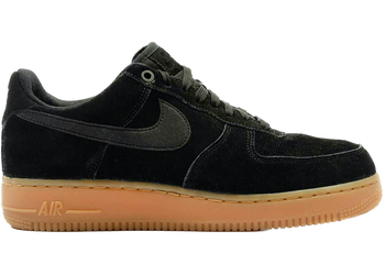 Nike Air Force 1 Low '07 Black Suede Gum for sale