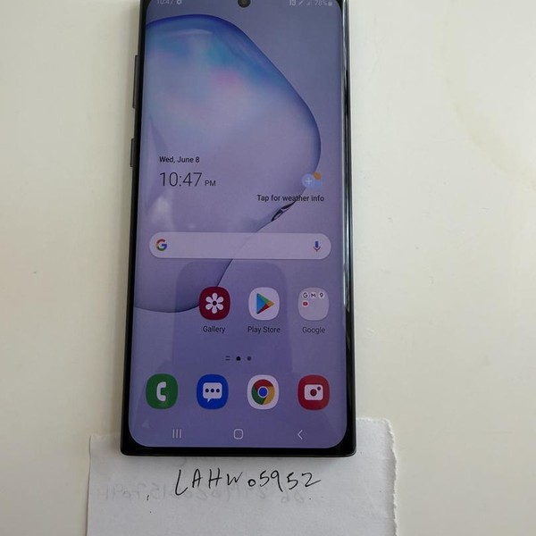 Samsung Galaxy Note 10 - AT&T, 256 GB, Black, 8 GB, SM-N970U
