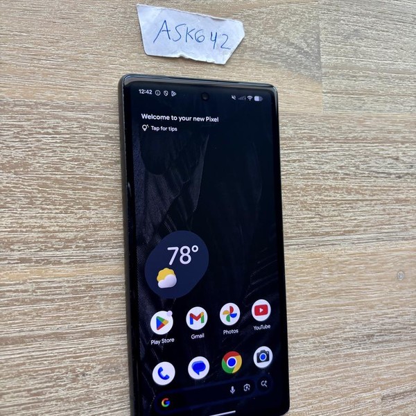 Google Pixel 7a - AT&T, 128 GB, Charcoal, 8 GB, GWKK3