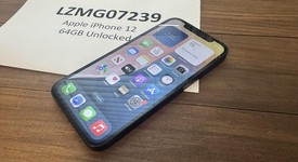 Good
													Apple iPhone 12 - Unlocked, Black, 64 GB, A2172, photo 1 of 4