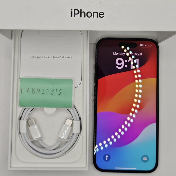 Apple iPhone 15 - Unlocked, 128 GB, Black, A2846