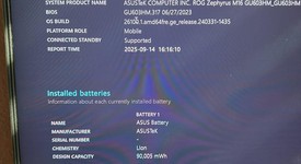 Good
													Asus ROG Zephyrus M16 (2022) GU603 - I9, 1 TB, 16 GB, WQXGA, photo 3 of 9