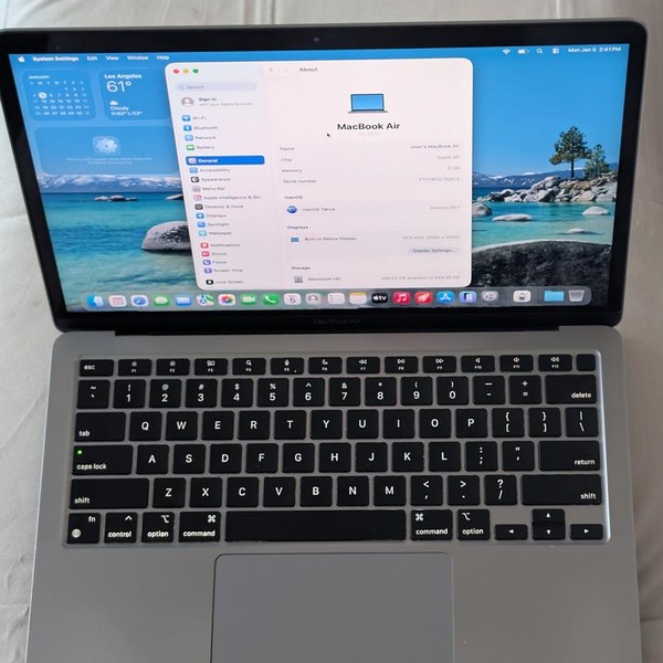 MacBook Air 2020 - 13 inch - 512 GB, Gray, 8 GB, Apple M1