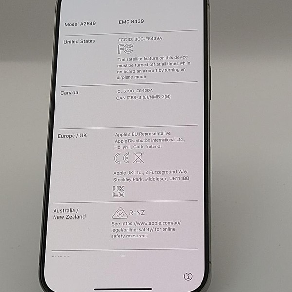 Apple iPhone 15 Pro Max - AT&T, 256 GB, Natural, A2849