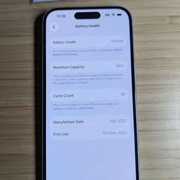 Apple iPhone 15 - Unlocked, 128 GB, Blue, A2846