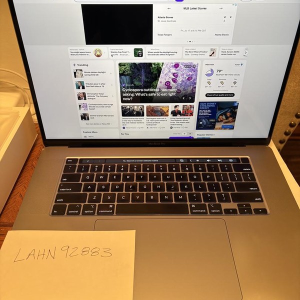 MacBook Pro 2019 - 16 inch - 1 TB, Gray, 16 GB, Intel Core i9