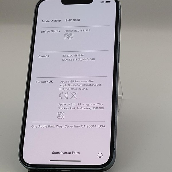 Apple iPhone 14 - AT&T, 128 GB, Blue, A2649