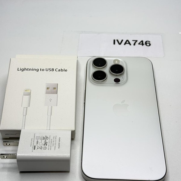 Apple iPhone 15 Pro - Unlocked, 256 GB, White, A2848